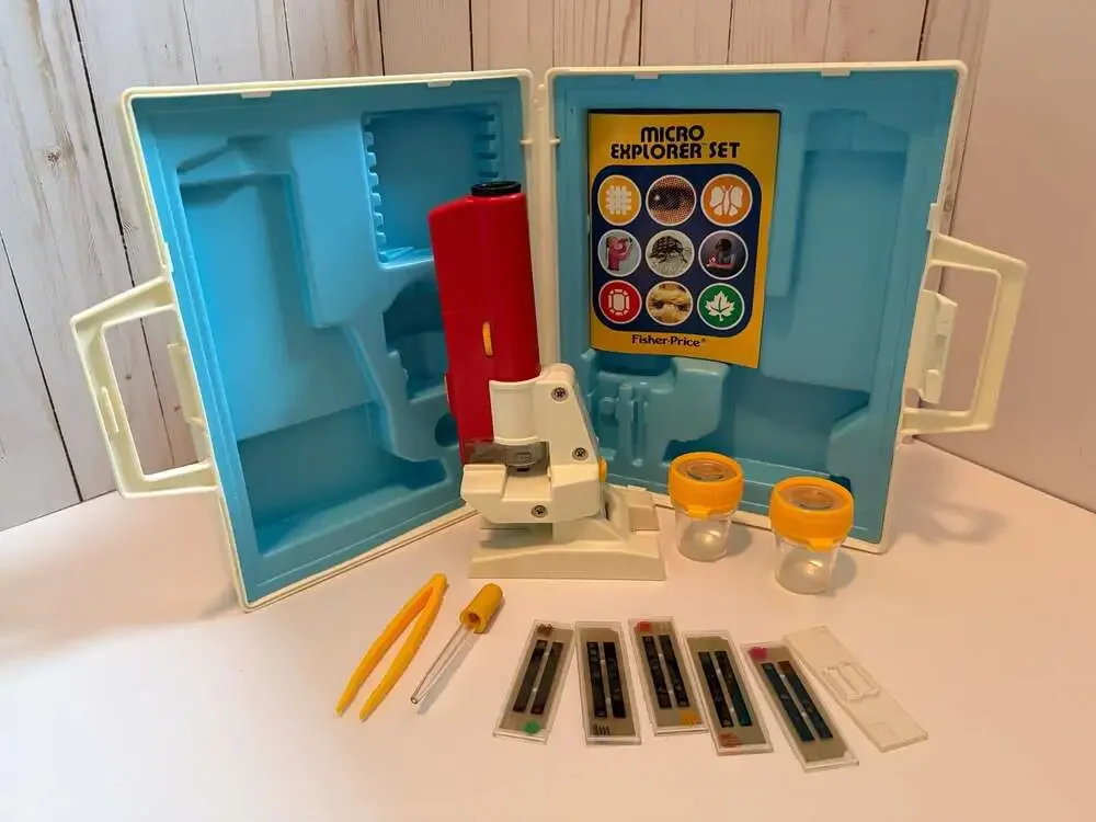 1980s Fisher-Price Micro Explorer Microscope Toy #3005